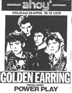 Golden Earring show ad Rotterdam - Ahoy back home concert April 29, 1983